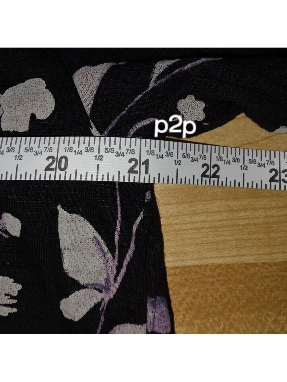 Lucky Brand Black White Floral Blouse Large #BL22 - Picture 5 of 10